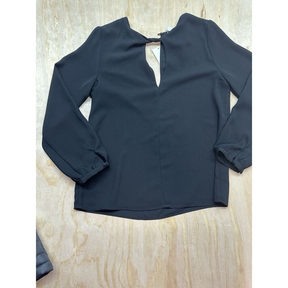 Halogen Women’s Blouse‎ Black Classy Top New! Lined